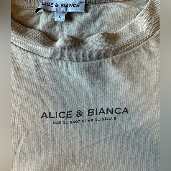 Alice&Bianca oversized beige Tee Shirt - Picture 3 of 3